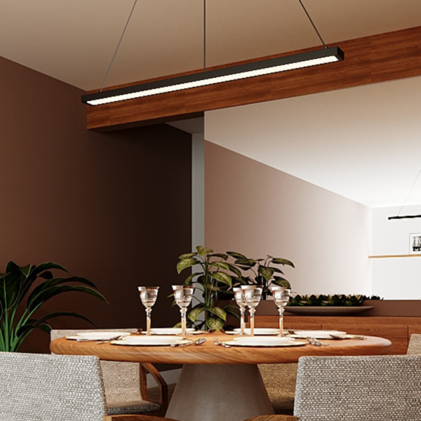 imagem de uma sala de jantar com um pendente