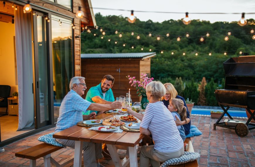 iluminação da área gourmet criativa e funcional